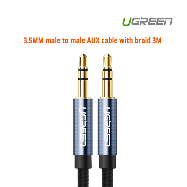 UGREEN 3.5MM male to male AUX cable with braid 3M (10688) Tristar Online