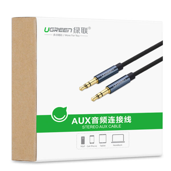UGREEN 3.5MM male to male AUX cable with braid 3M (10688) Tristar Online