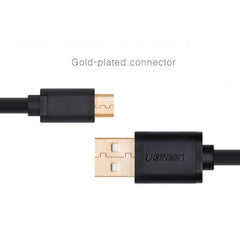 UGREEN Micro USB Male to USB Male cable Gold-Plated - White 1M (10848) Tristar Online