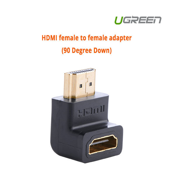 UGREEN HDMI female to female adapter (90 Degree Down) (20109) Tristar Online