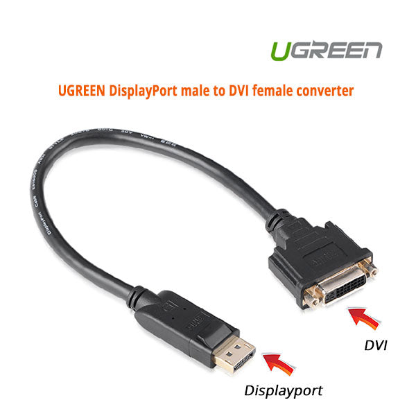 UGREEN DisplayPort male to DVI female converter (20405) Tristar Online