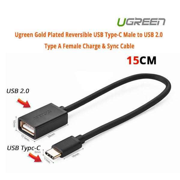 UGREEN USB Type-C Male to USB 2.0 Type A Female Charge & Sync Cable (30175) Tristar Online