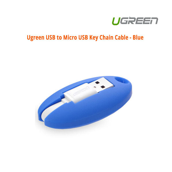 UGREEN USB to Micro USB Key Chain Cable - Blue (30309) Tristar Online