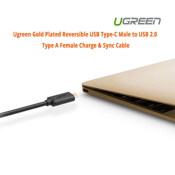 UGREEN USB Type-C Male to USB 2.0 Type A Female Charge & Sync Cable (30175) Tristar Online