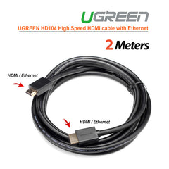 UGREEN Full Copper High Speed HDMI Cable with Ethernet 2M (10107) Tristar Online