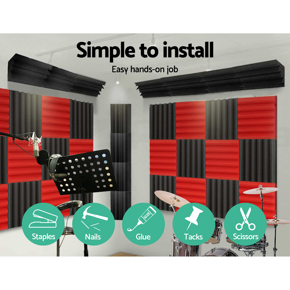 Alpha 20pcs Studio Acoustic Foam Corner Bass Trap Sound Absorption Treatment Tristar Online