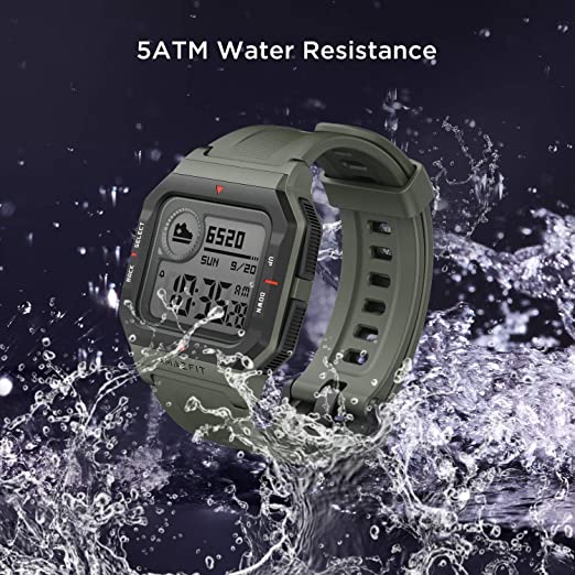 Amazfit Neo Sports Watch Smartwatch with Heart Rate Monitoring, Waterproof, Fitness and Activity Tracker - Green Amazfit