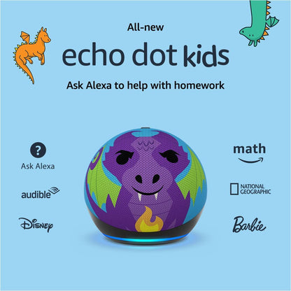 Amazon Echo Dot Kids Edition 5th Generation - Pristine - Refurbished Amazon