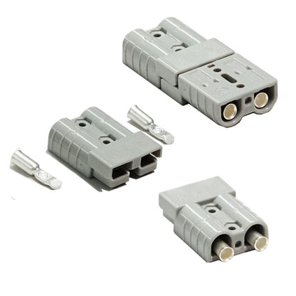 Pair Anderson Style Plug connector 50AMP Caravan Trailer Solar 6AWG GREY AU Tristar Online