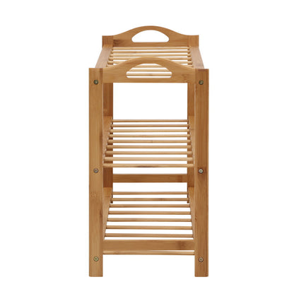 Artiss 3 Tiers Bamboo Shoe Rack Storage Organiser Wooden Shelf Stand Shelves Tristar Online