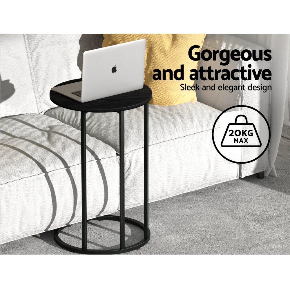 Artiss Coffee Table Side Table Laptop Desk Bedside Sofa Wooden Table Metal Frame Tristar Online