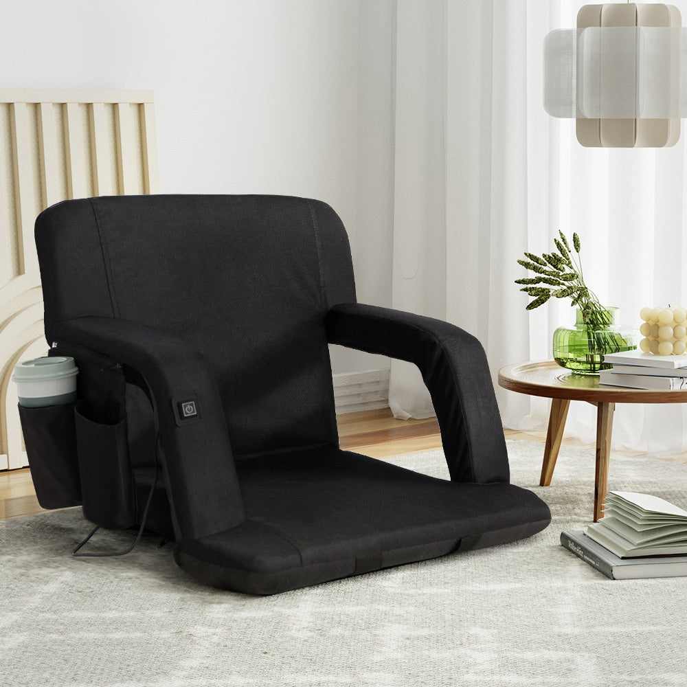 Artiss Lounge Sofa Bed With Armrest Heated Floor Recliner Futon Couch Folding Chair Cushion Tristar Online