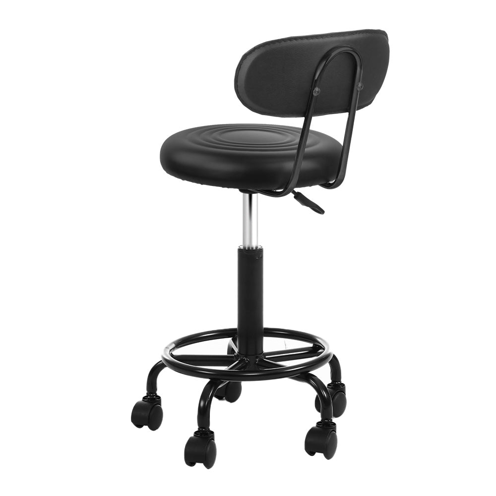 Artiss Salon Stool Swivel Chairs with Back Barber Beauty Hydralic Lift Tristar Online