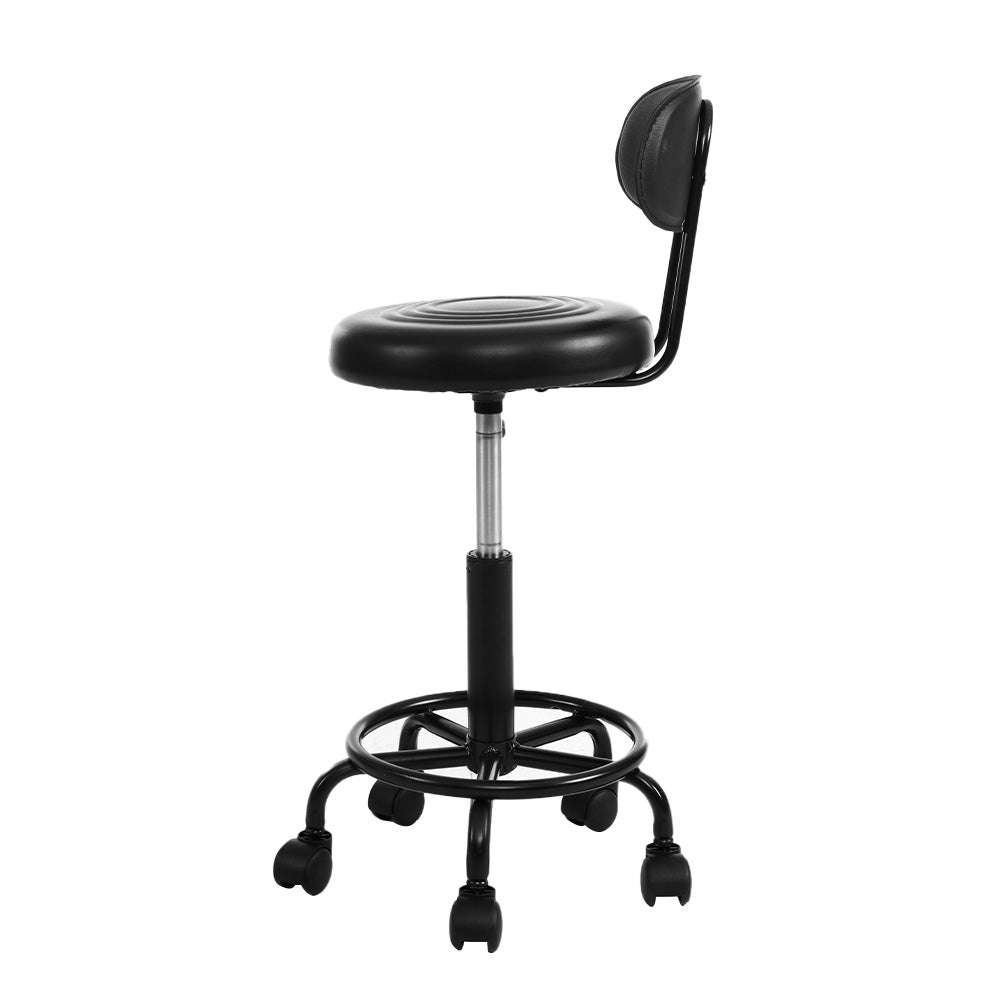 Artiss Salon Stool Swivel Chairs with Back Barber Beauty Hydralic Lift Tristar Online
