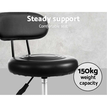 Artiss Salon Stool Swivel Chairs with Back Barber Beauty Hydralic Lift Tristar Online