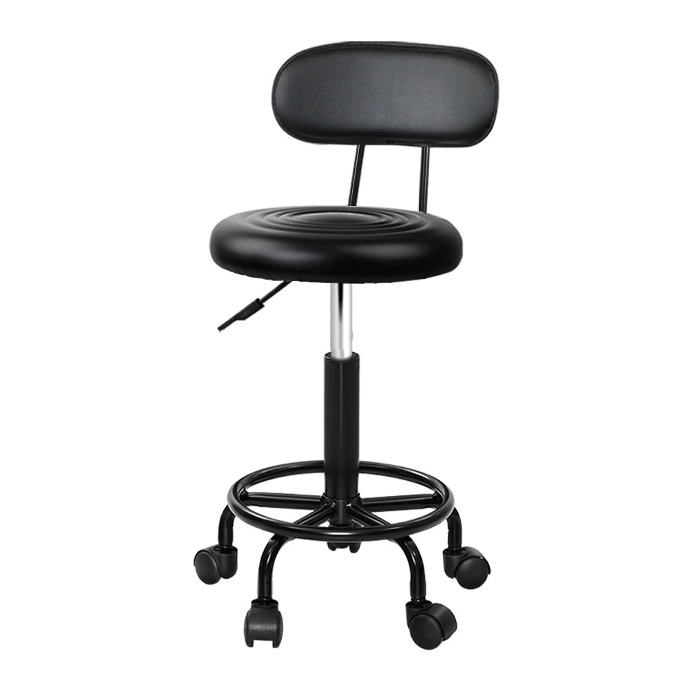 Artiss Salon Stool Swivel Chairs with Back Barber Beauty Hydralic Lift Tristar Online