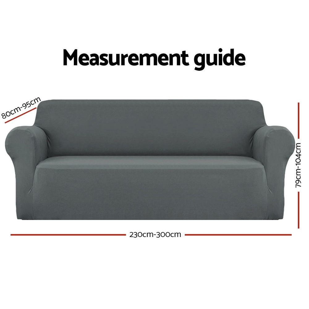 Artiss Sofa Cover Elastic Stretchable Couch Covers Grey 4 Seater Tristar Online