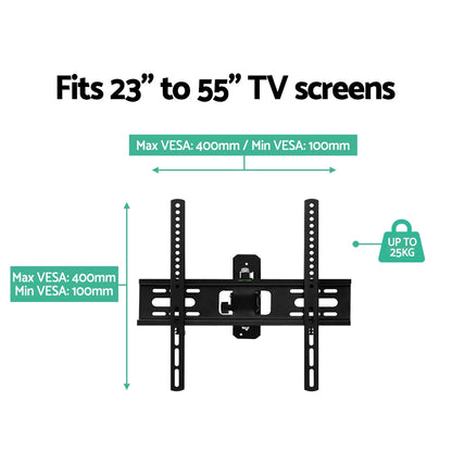 Artiss TV Wall Mount Bracket Tilt Swivel Full Motion Flat Slim LED LCD 23 inch to 55 inch Tristar Online