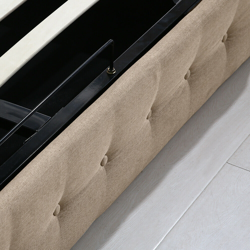 Levede Bed Frame Base With Gas Lift Double Size Platform Fabric Tristar Online