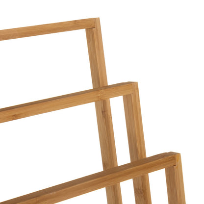 CARLA HOME Bamboo Towel Bar Holder Rack 3-Tier Freestanding for Bathroom and Bedroom Tristar Online