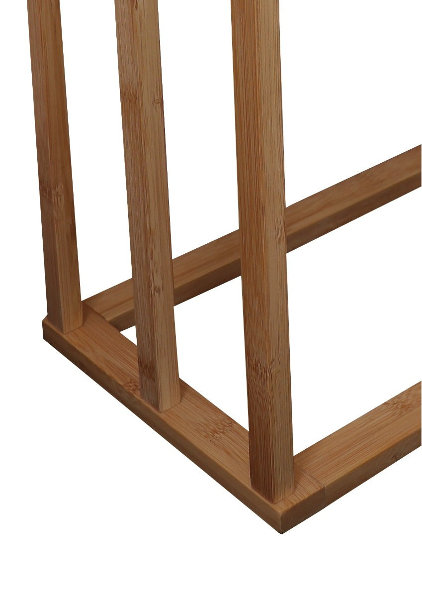 CARLA HOME Bamboo Towel Bar Holder Rack 3-Tier Freestanding for Bathroom and Bedroom Tristar Online