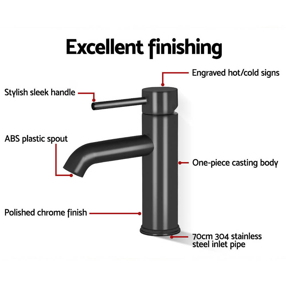 Cefito Basin Mixer Tap Faucet Black Tristar Online