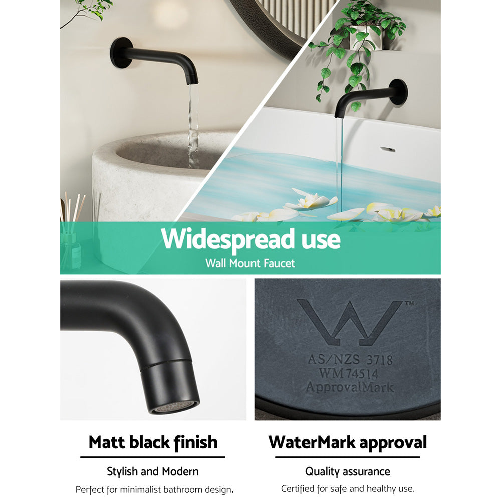 Cefito Bathroom Spout Wall Mounted Faucet Basin Sink Laundry Bathtub Black Tristar Online
