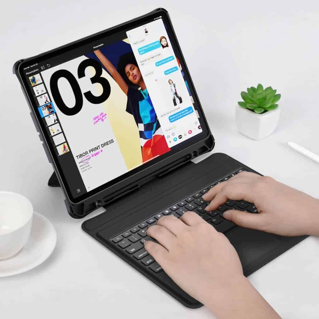 CHOETECH BH-017 Bluetooth Keyboard with Touchpad and Backlight for iPad Pro 10.9 " (Black) Tristar Online