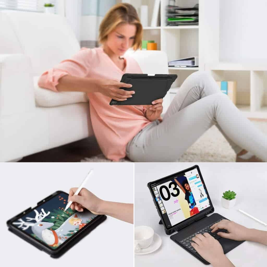 CHOETECH BH-017 Bluetooth Keyboard with Touchpad and Backlight for iPad Pro 10.9 " (Black) Tristar Online