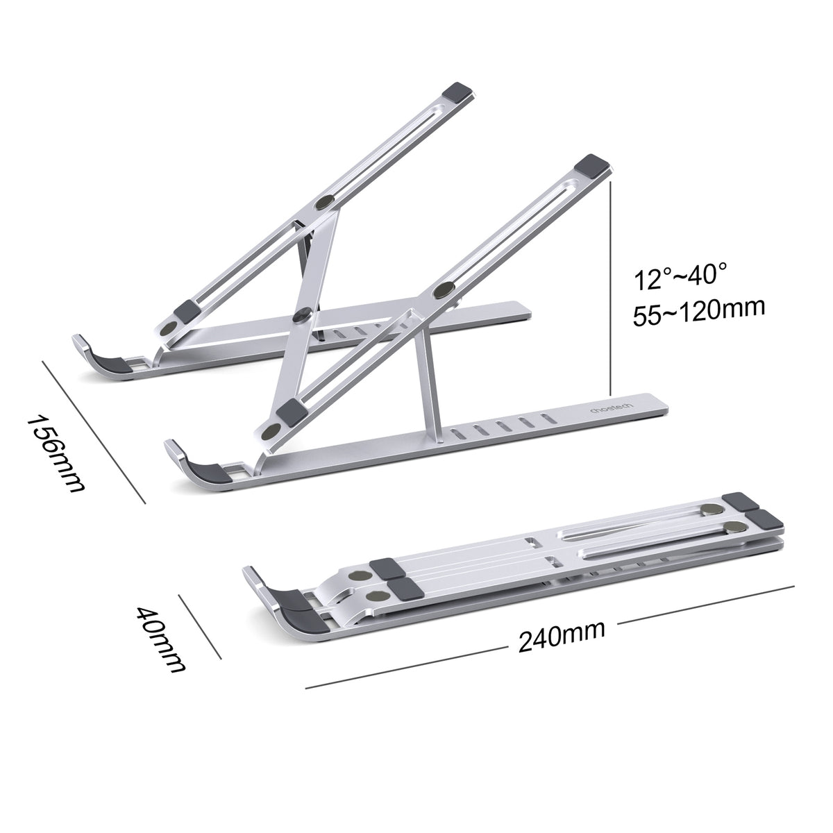 CHOETECH H045-SL Aluminum Foldable Laptop Stand Tristar Online