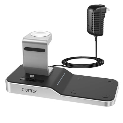 CHOETECH T316 4-in-1 Wireless Charging Station for iPhone/Apple Watch/iPod and all Qi Wireless Cell phones Tristar Online