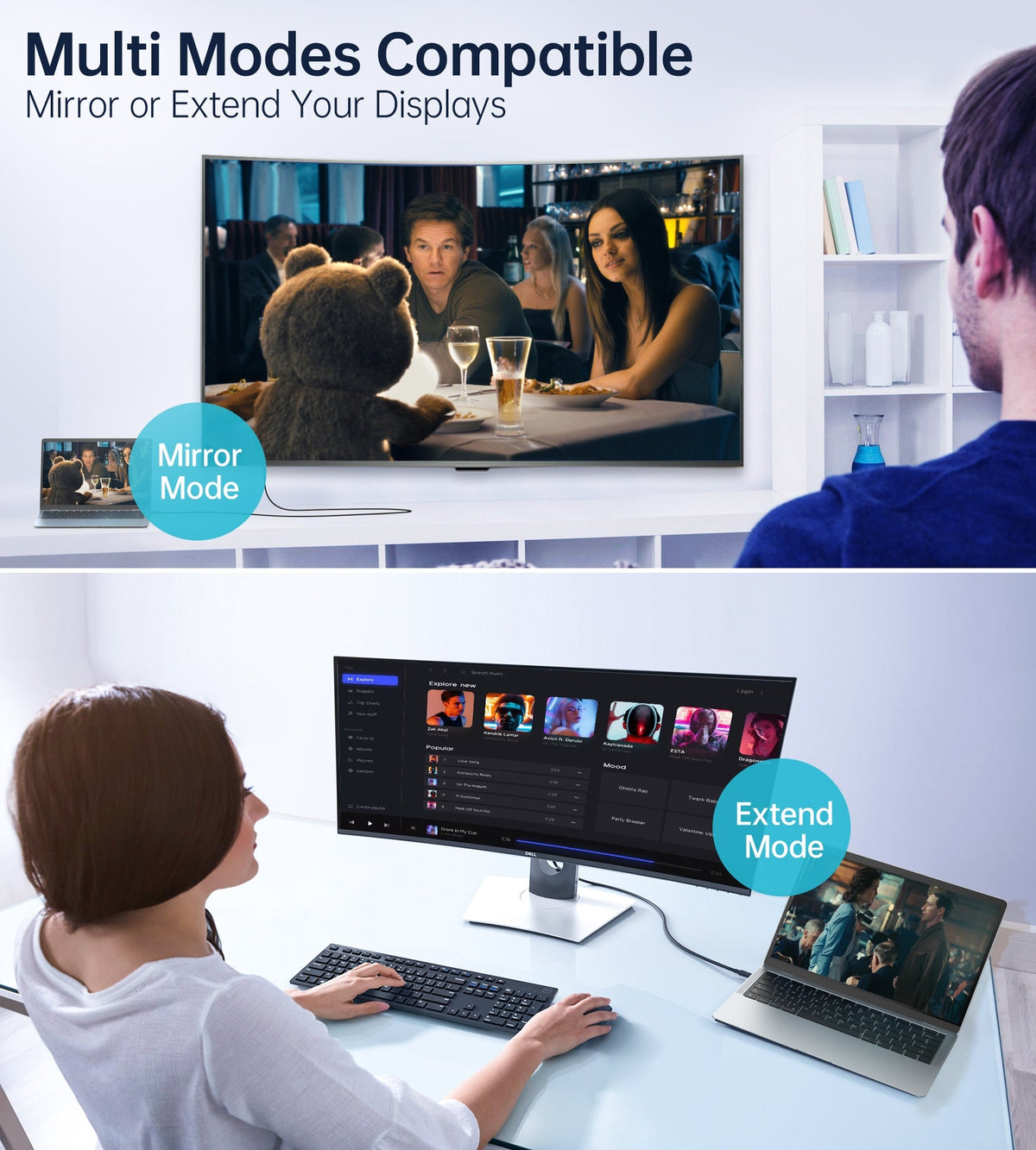 CHOETECH XCP-1803 USB-C To DisplayPort Cable 8K@30Hz 1.8M Two-Way Tristar Online