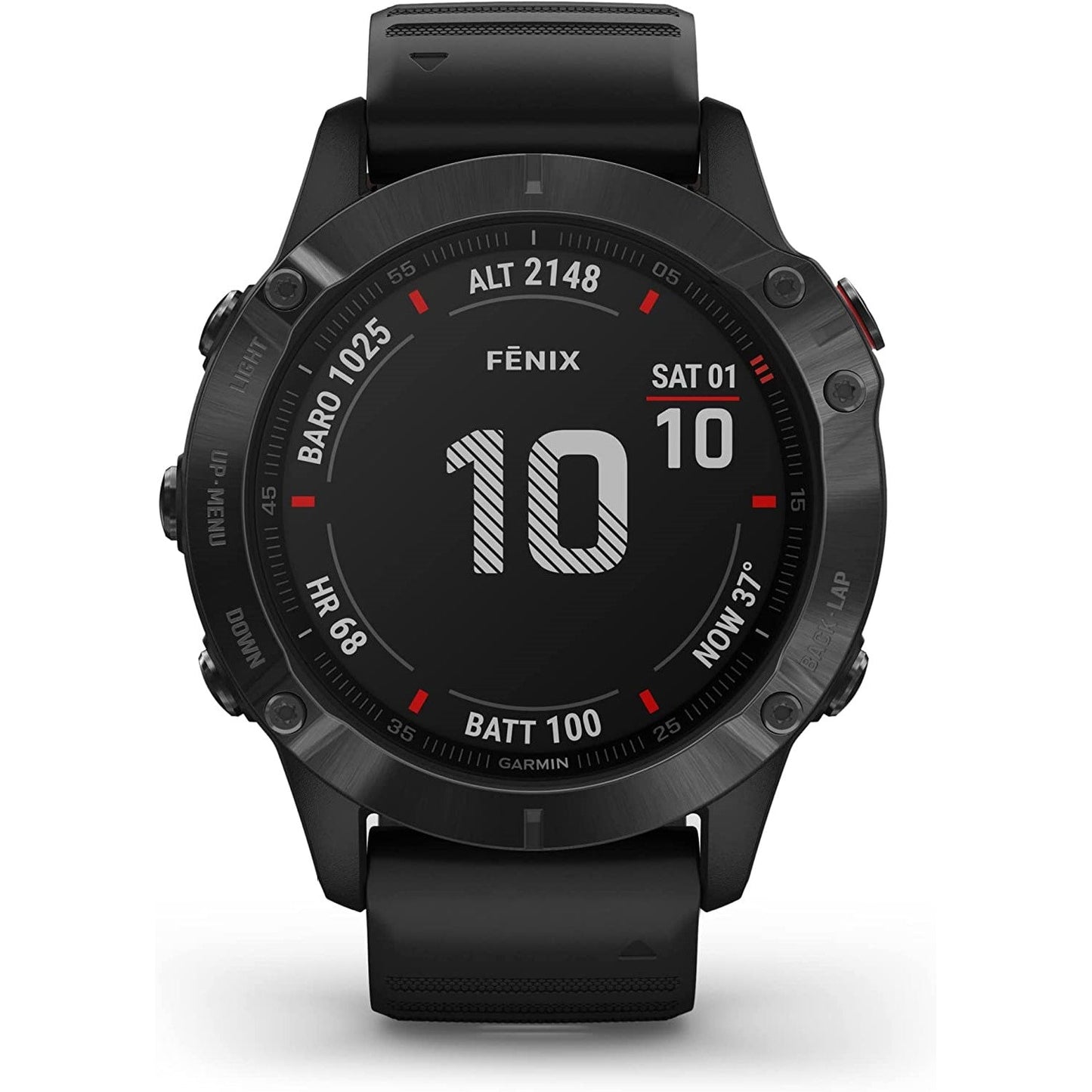 Garmin Fenix 6X Pro, Premium Multisport GPS Watch - Black with Black Band Garmin