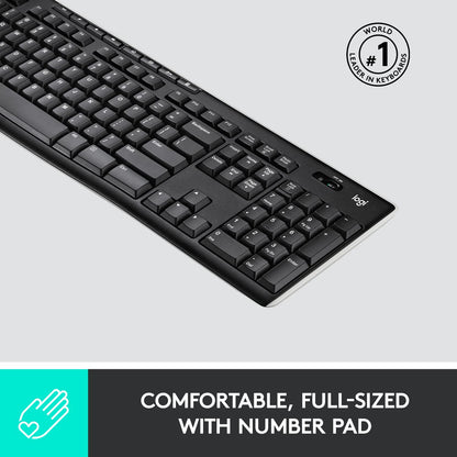 Logitech K270 Full-size Wireless Keyboard (Box Damage) Logitech