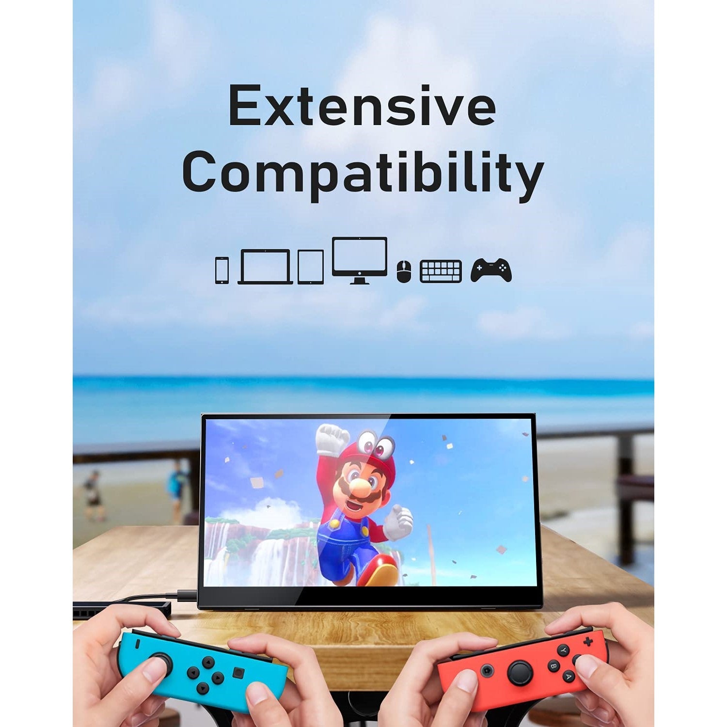 Portable Gaming Monitor 15.6" FHD 4K Multifunction Non-Touch-Screen ( Open Never Used ) Trion