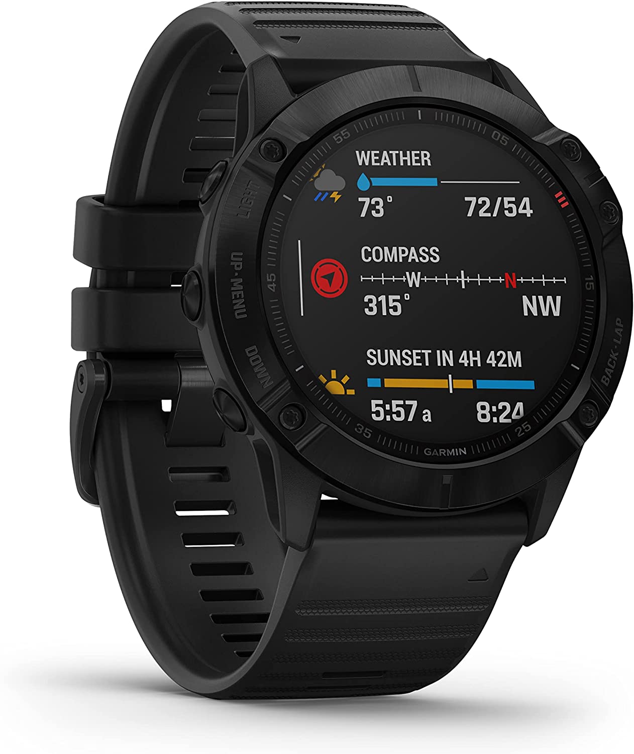 Garmin Fenix 6X Pro, Premium Multisport GPS Watch - Black with Black Band Garmin