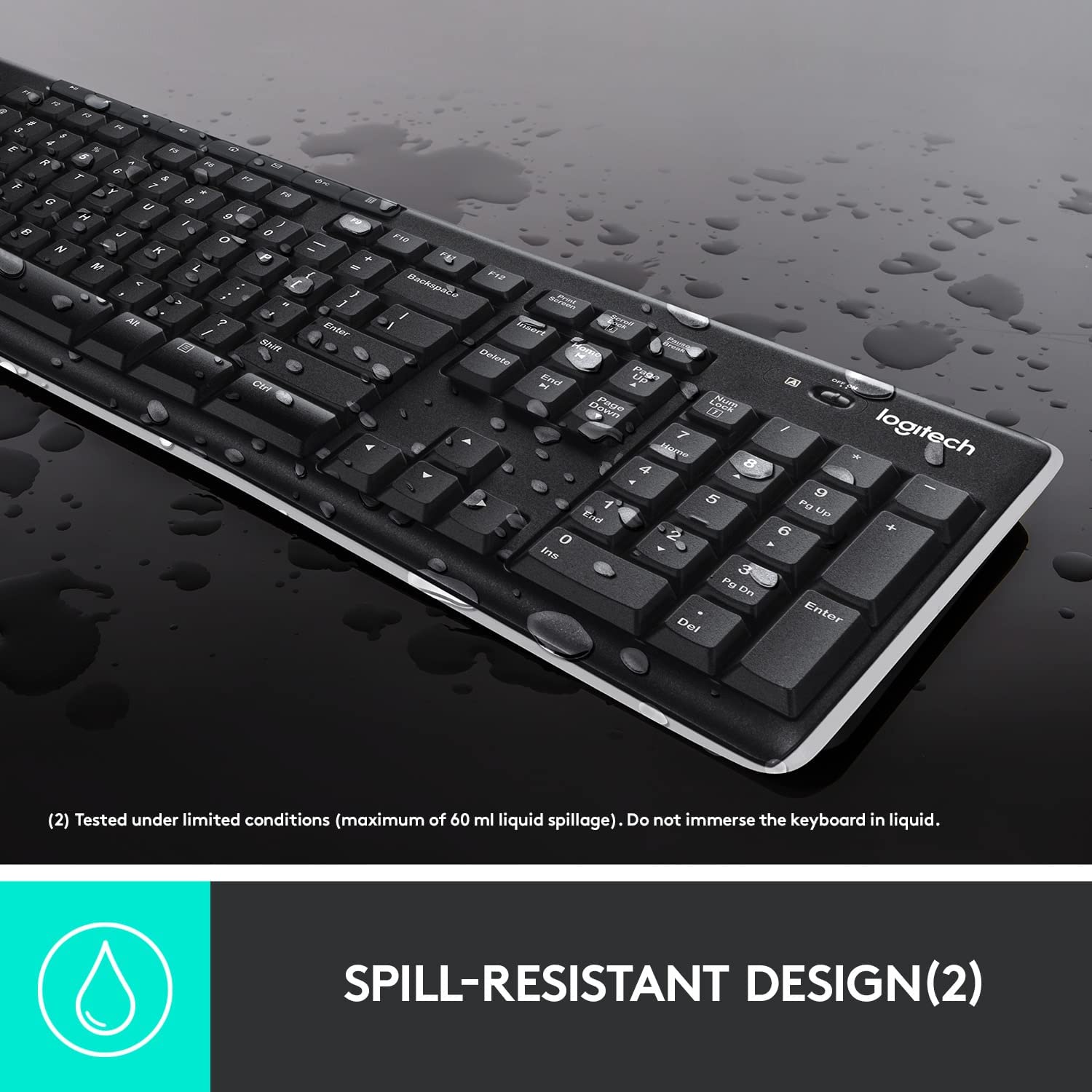 Logitech K270 Full-size Wireless Keyboard (Box Damage) Logitech