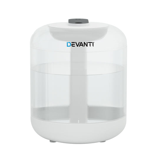 Devanti 1L Air Humidifier Ultrasonic Purifier Aroma Diffuser Essential Oil LED Tristar Online