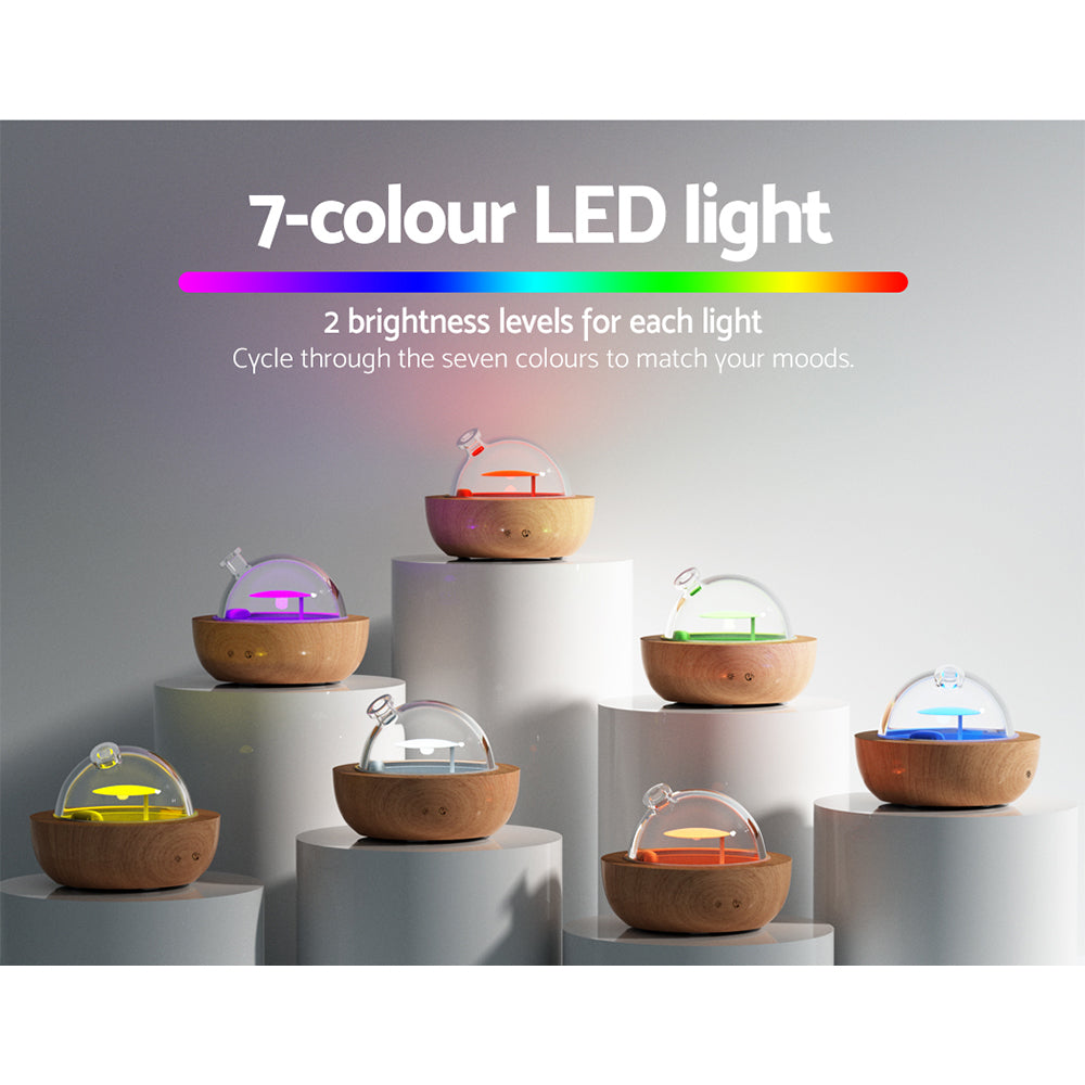 Devanti Aroma Diffuser Aromatherapy Humidifier Purifier Essential Oil LED Glass Tristar Online