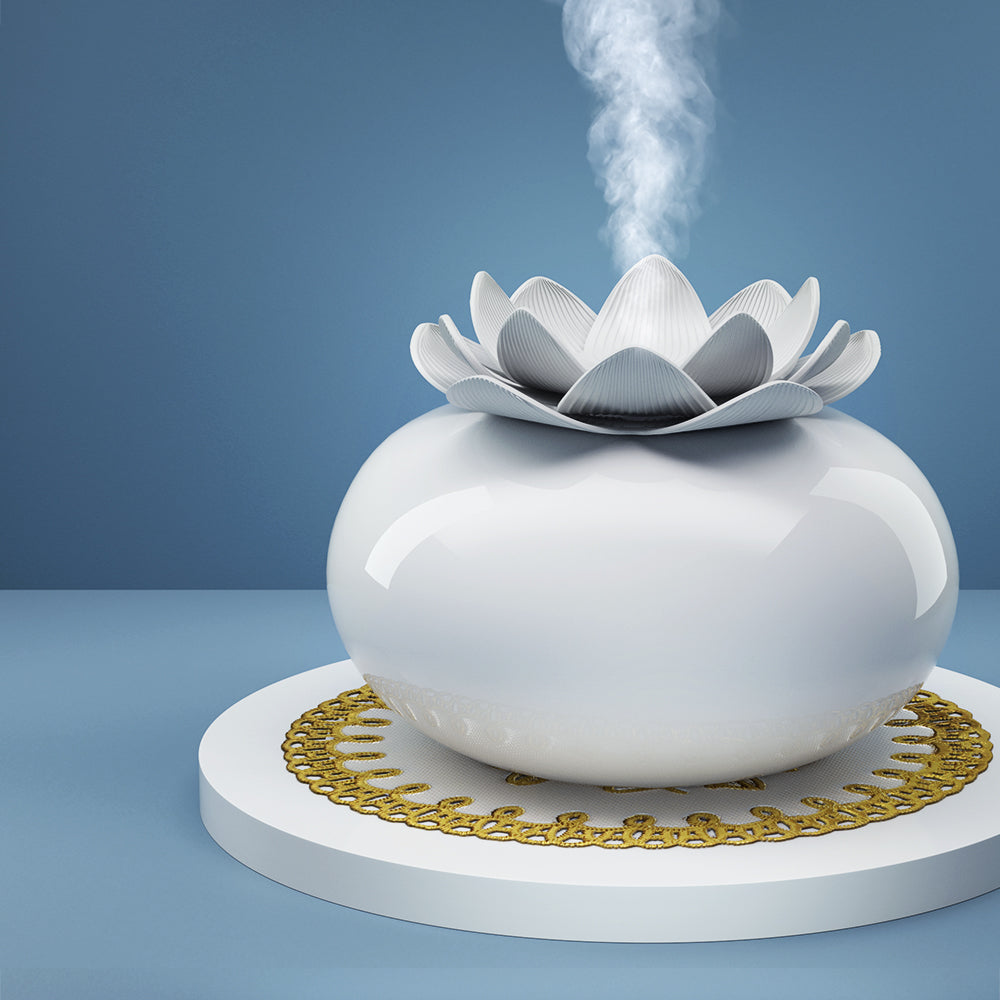 Devanti Aromatherapy Diffuser Aroma Ceramic Essential Oils Air Humidifier Lotus Tristar Online