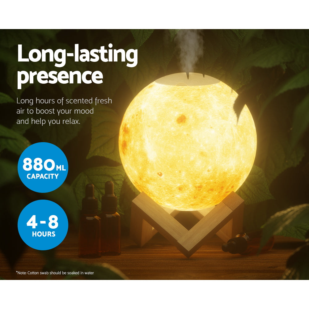 Devanti Aroma Diffuser LED Moon Lamp 880ml Tristar Online
