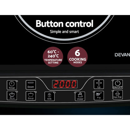 Devanti Induction Cooktop - Safe & Efficient Portable Cooktop Tristar Online