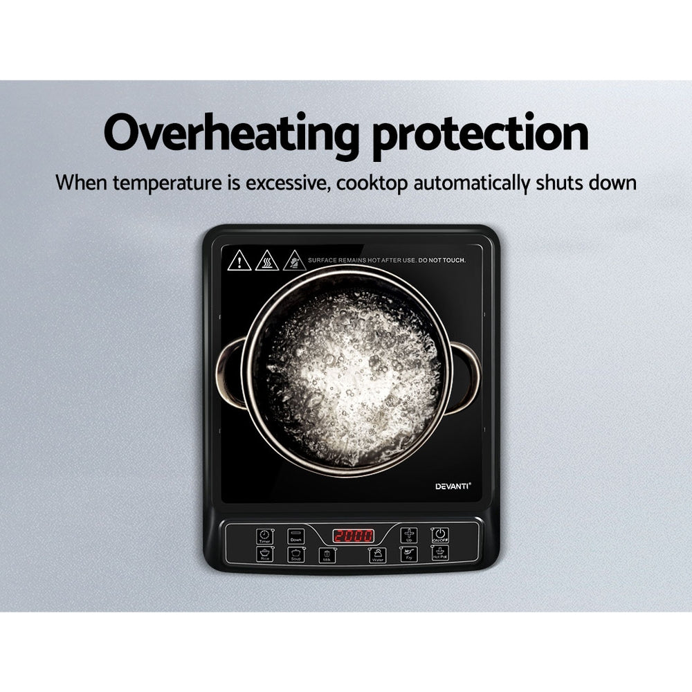 Devanti Induction Cooktop - Safe & Efficient Portable Cooktop Tristar Online
