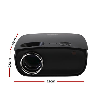 Devanti Mini Video Projector Wifi USB HDMI Portable HD 1080P Home Theatre Tristar Online