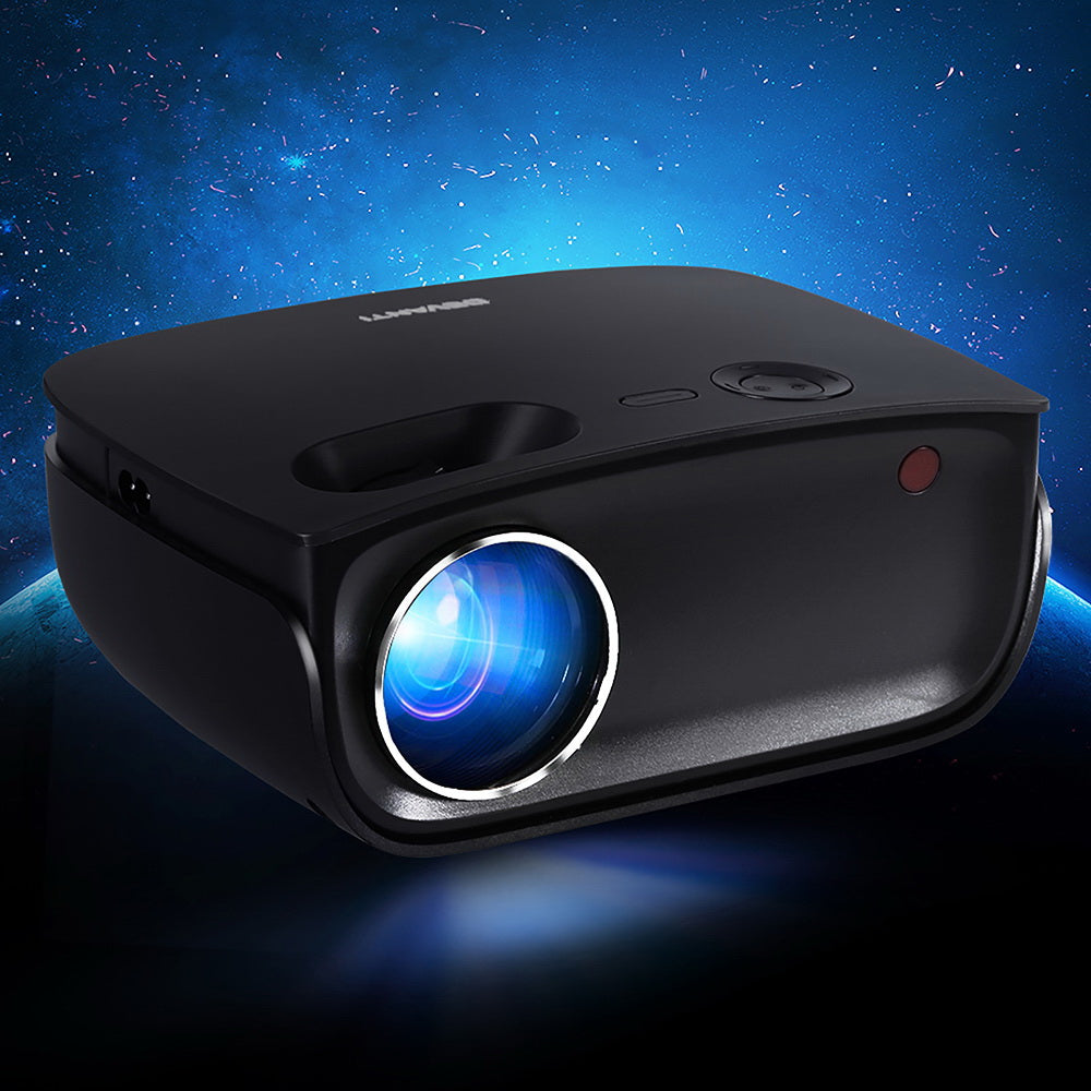 Devanti Mini Video Projector Wifi USB HDMI Portable HD 1080P Home Theatre Tristar Online