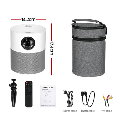 Devanti Portable Mini Video Projector 1080P Wifi Home Theater HDMI Carry Bag Tristar Online