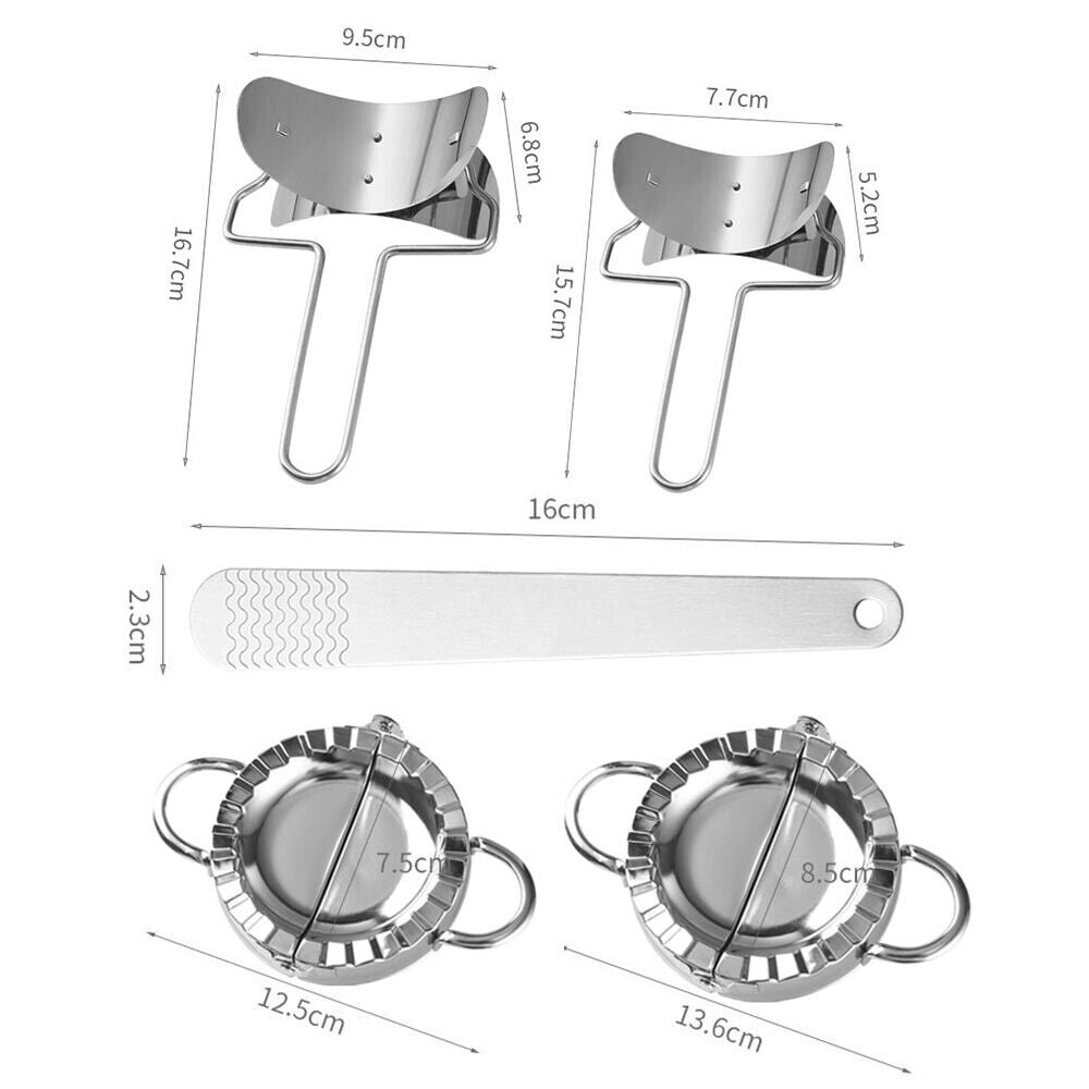 Dumpling Maker Set Stainless Steel Dough Press Making Mold Mould Tool AU Tristar Online