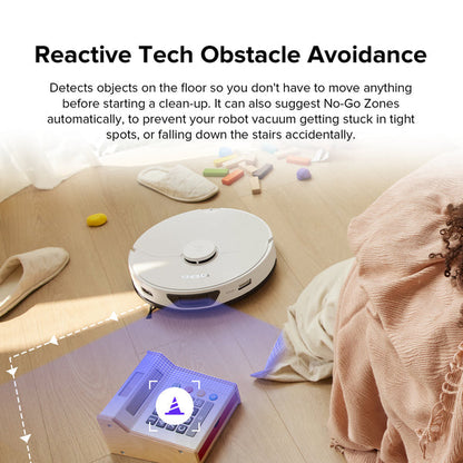 Roborock S7 Max Ultra Robot Vacuum & Mop Cleaner - White Roborock