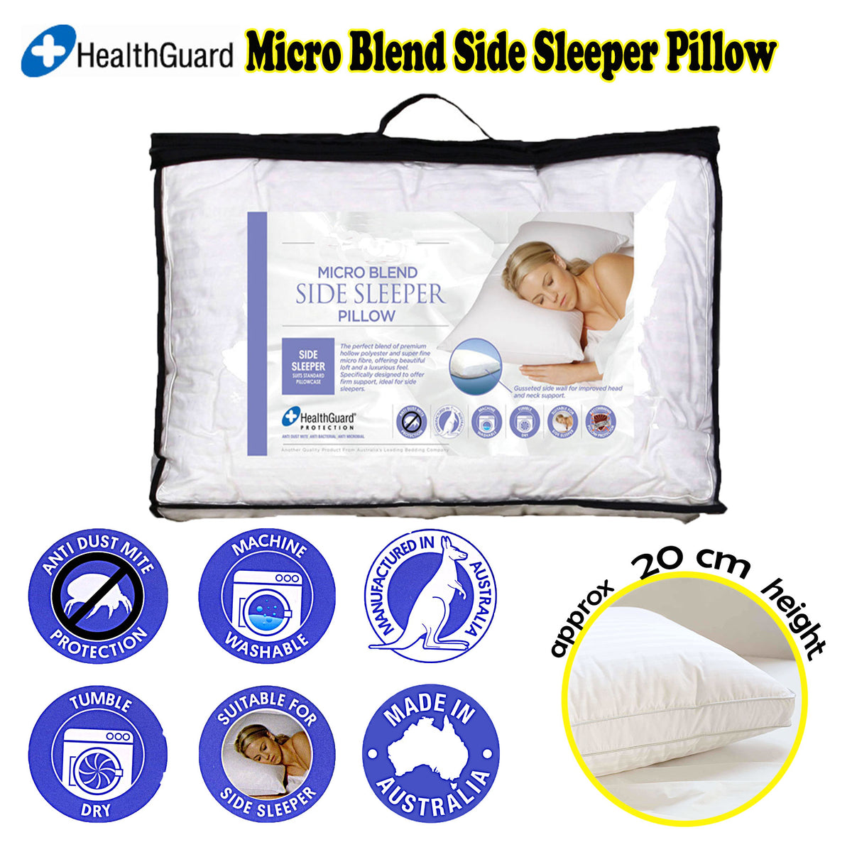 Easyrest Micro Blend Side Sleeper Pillow Tristar Online