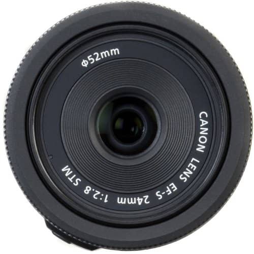 Canon EFS 24mm f/2.8 STM Camera Lens - Black Canon